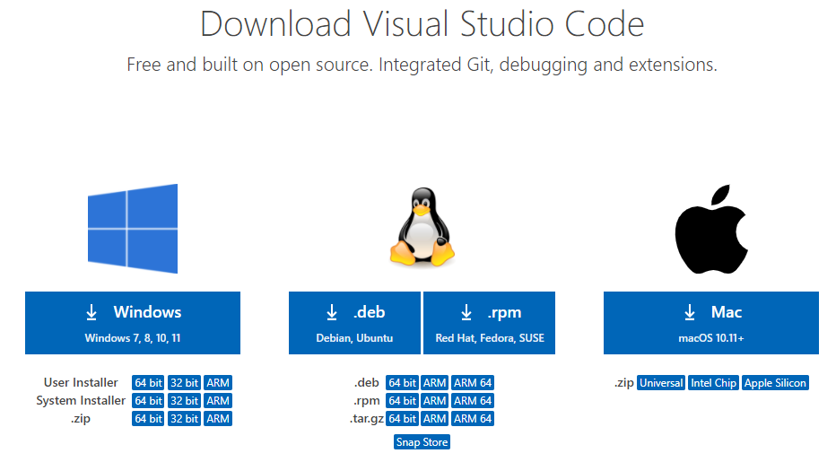 Official Microsoft repository for Visual Studio Code